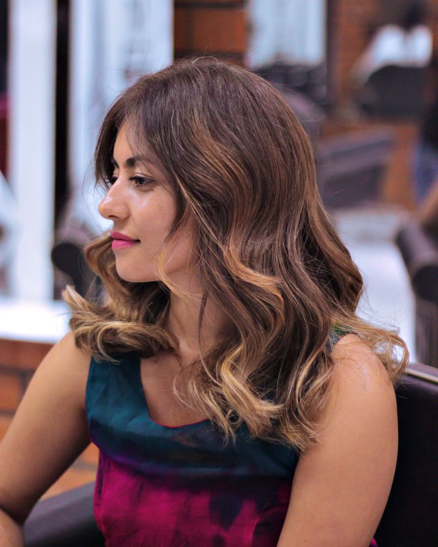 Look: warme Balayage