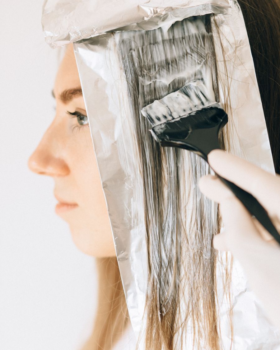 Color Look: frische Foliensträhnen